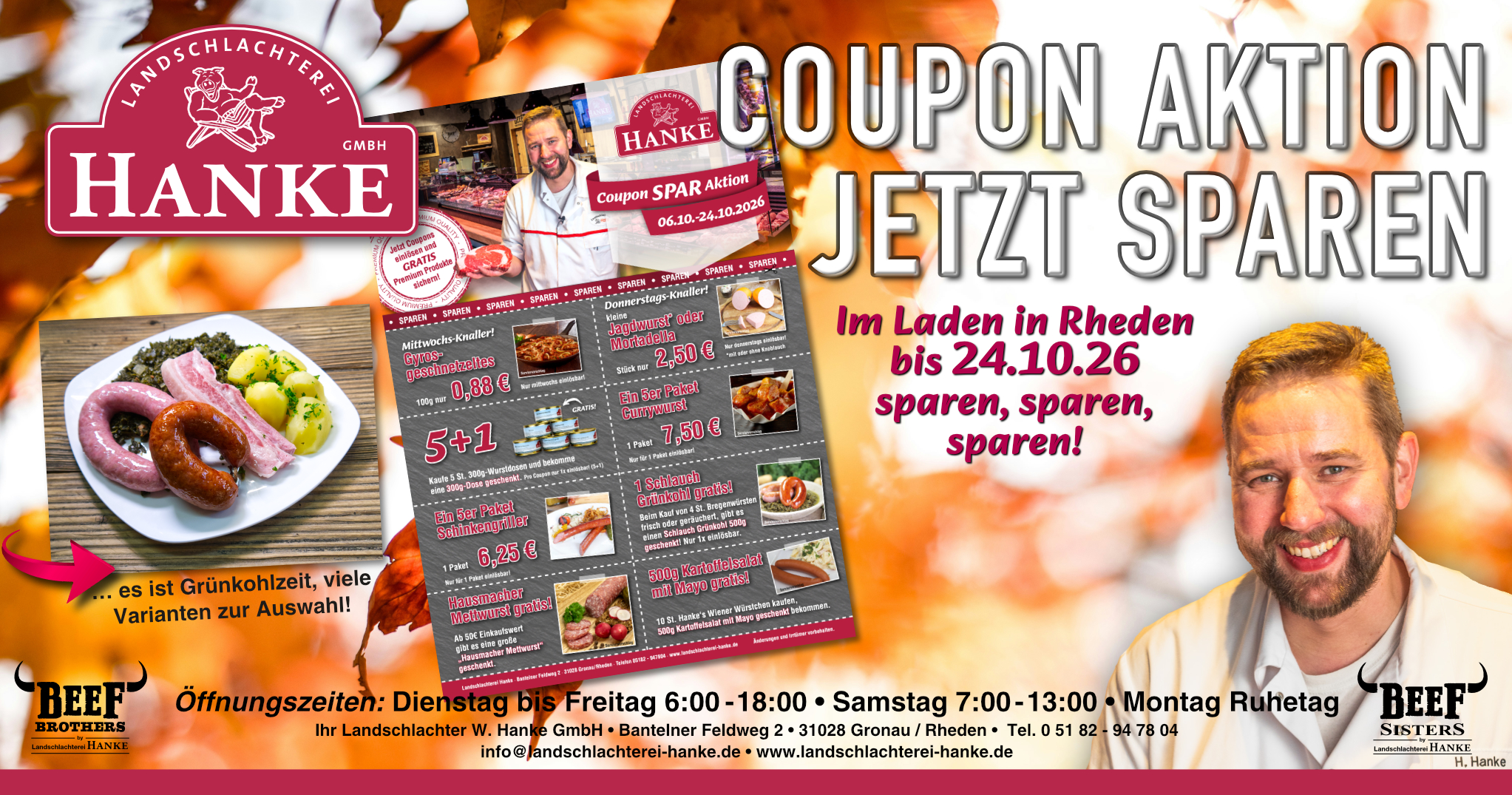 Hanke Coupon Aktion in Rheden bis 24.10.26